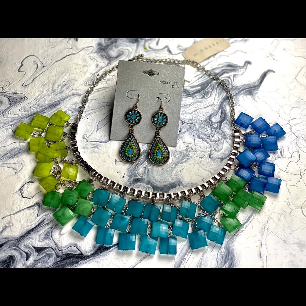 NECKLACE & EARRINGS - Picture 2 of 7